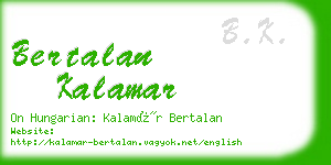 bertalan kalamar business card